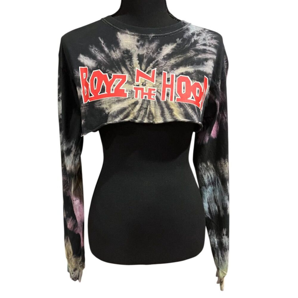 Columbia Pictures BOYZ N THE HOOD Tie Dye T-Shirt Crop Top Cotton Sz XS